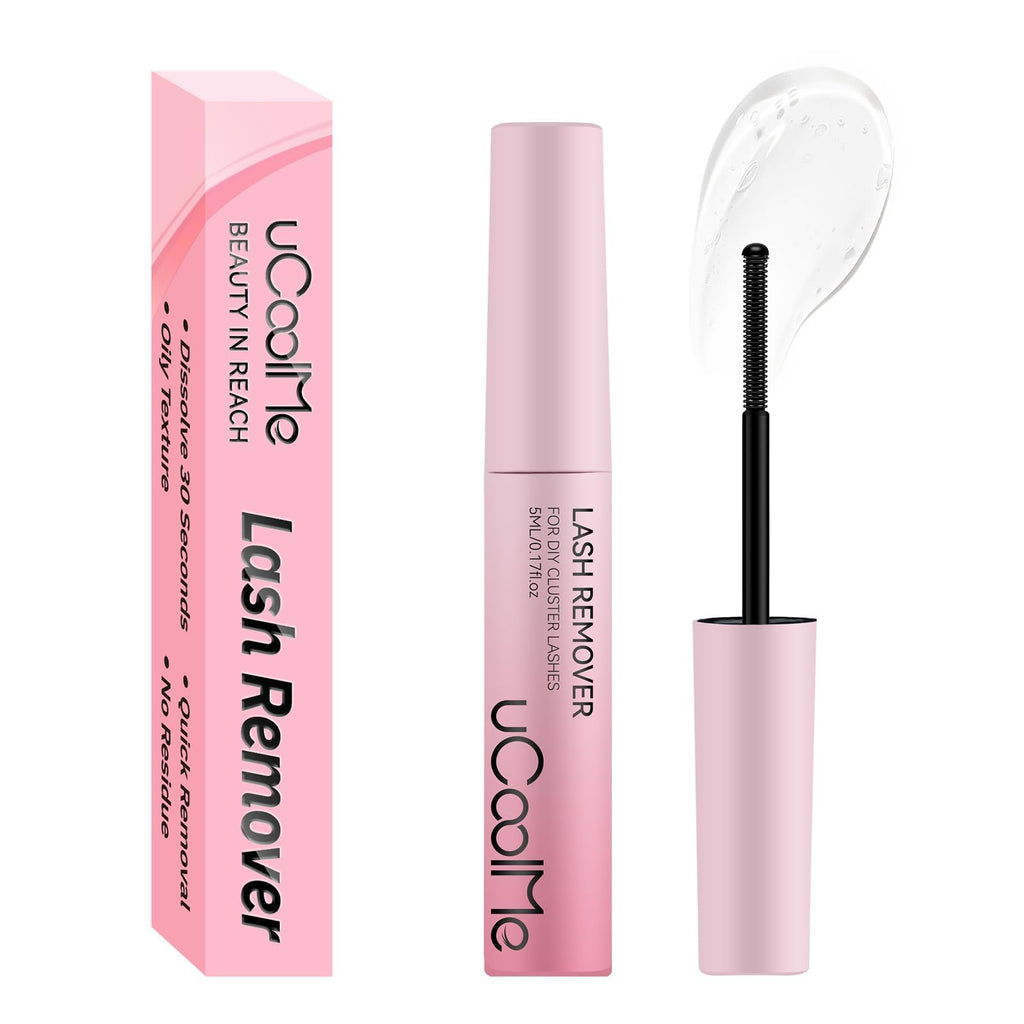 uCoolMe Lash Bond and Seal Waterproof for Lash Clusters 144Hours New Upgrade Leak-Proof Cap Upgraded Airtight Pipe Material Non-Irritating Lash Glue for DIY at Home(Black,10ML)
