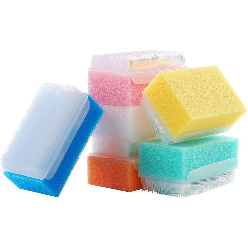 Buy now Wellgler's Autism Sensory Brush for Therapy,Surgical Scrub Brush,Bbaby Sponge for Bathing, Cradle Cap Brush (6Pack) 1 Count (Pack of 12) at indiglob india