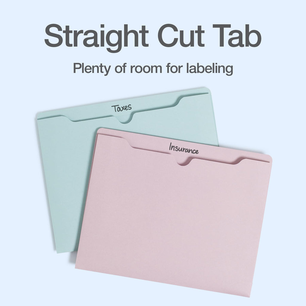 Oxford Expanding File Folders, 8 Pack, Closed Sides, Expands 2", 4 Pastel Colors, Letter Size (8.5" x 11"), Color-Coding for School, Office & Home Document Organization