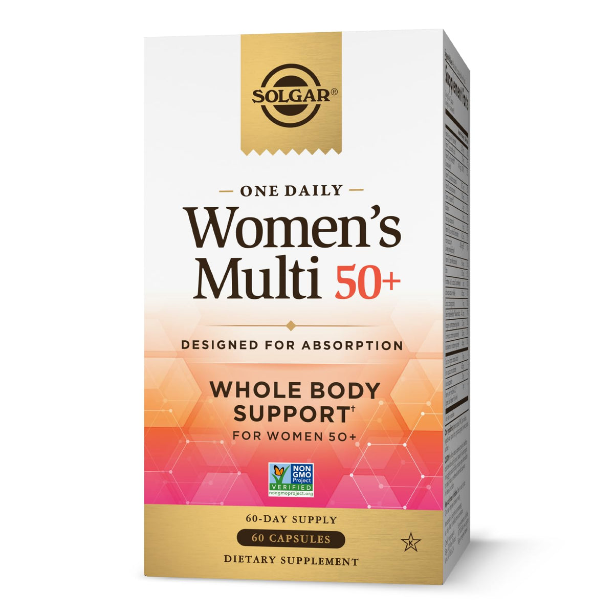 Solgar One Daily Women's Multi 50+ Multivitamin, 60 Vegan Capsules