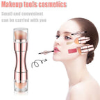 Buy now Bling Toman 4 in 1 Makeup Brush, Eyeshadow Eye Lip Face Concealing Blush Foundation Brush All in One Retractable Travel Size Makeup Brush Set (rose gold brush) at indiglob india
