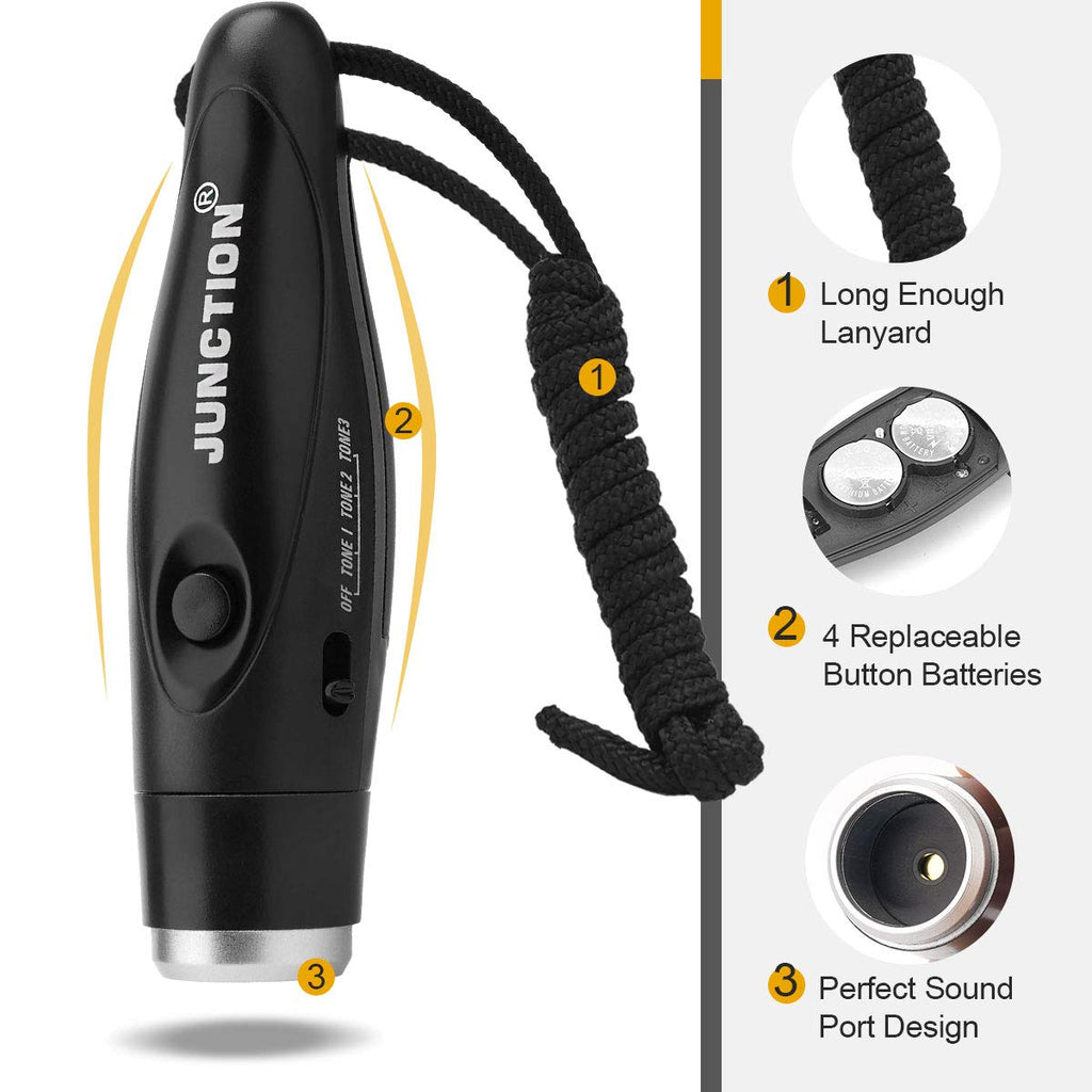 UNIWA Electronic Whistle, 3 Pack Handheld Whistle with Three Tone Distinct High Volume