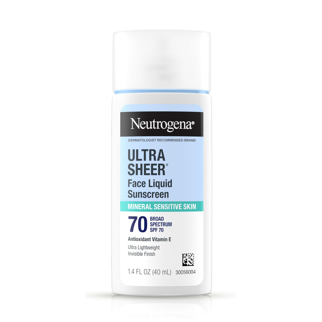 Neutrogena Ultra Sheer Mineral Sunscreen Stick SPF 50, 1.5 oz | Sensitive Skin, Zinc Oxide, Face & Body Sunscreen, Vitamin E, No White Residue, Vegan