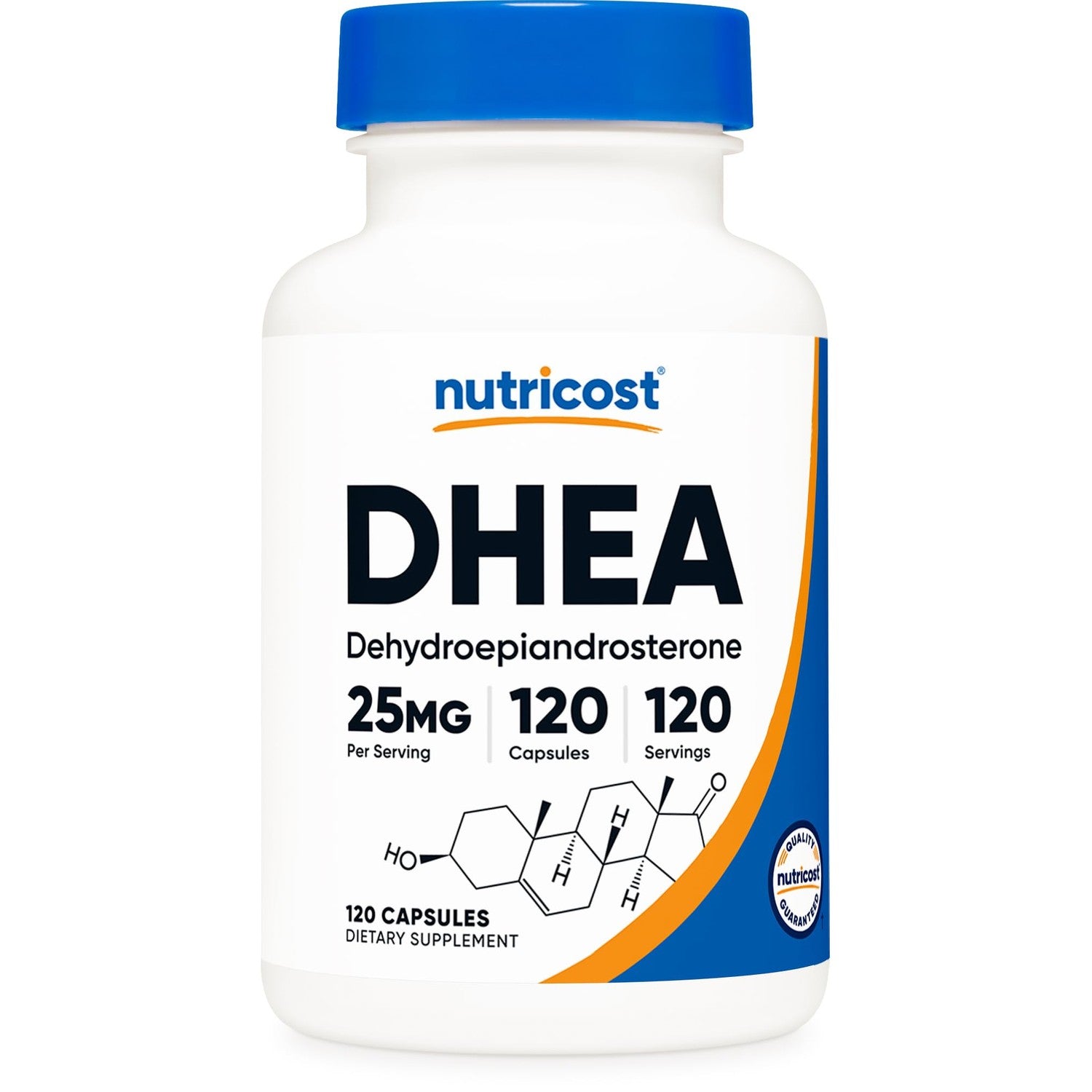 Nutricost DHEA 25mg, 120 Capsules, Gluten-Free, Soy Free Supplement | GMO-Free