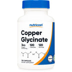 Nutricost Copper Glycinate Capsules (120 Capsules, 3mg Copper per Serving)