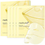 medicube Jelly Gel Mask with Salmon DNA PDRN Pink Collagen, 4EA | Overnight Face Mask for Glass Glow Skin - Elasticity, Hydrating, Firming and Moisturizing, Korean Skincare, 28g x 4ea