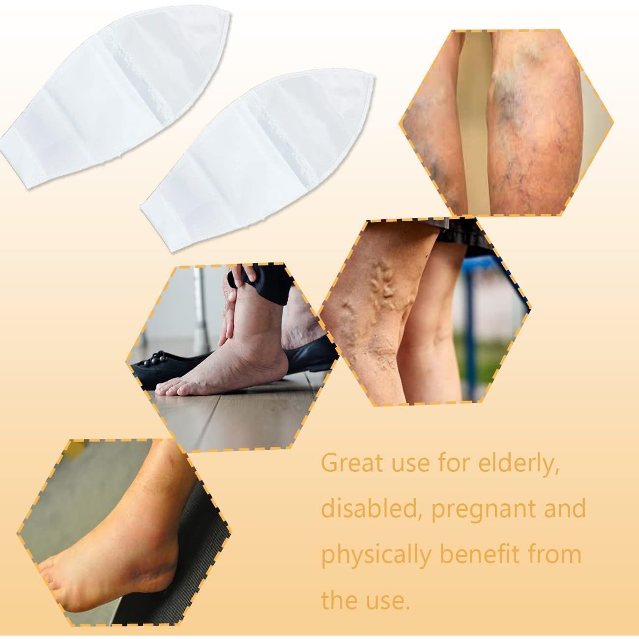 Buy now Open Toe Compression Sock Aid for Easy Slide - Slip Stocking Applicator to Help Assist Put On for Elderly, Disabled, Pregnant, 2 Pcs at indiglob india