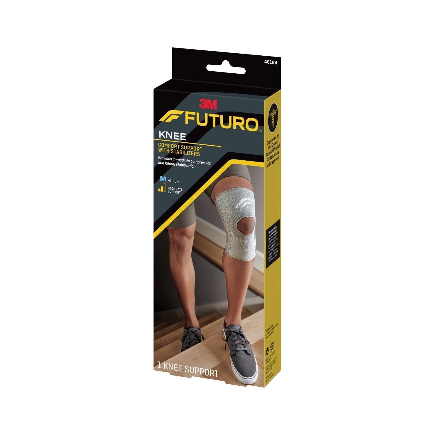 Buy now FUTURO Comfort Knee with Stabilizers, Medium at indiglob india