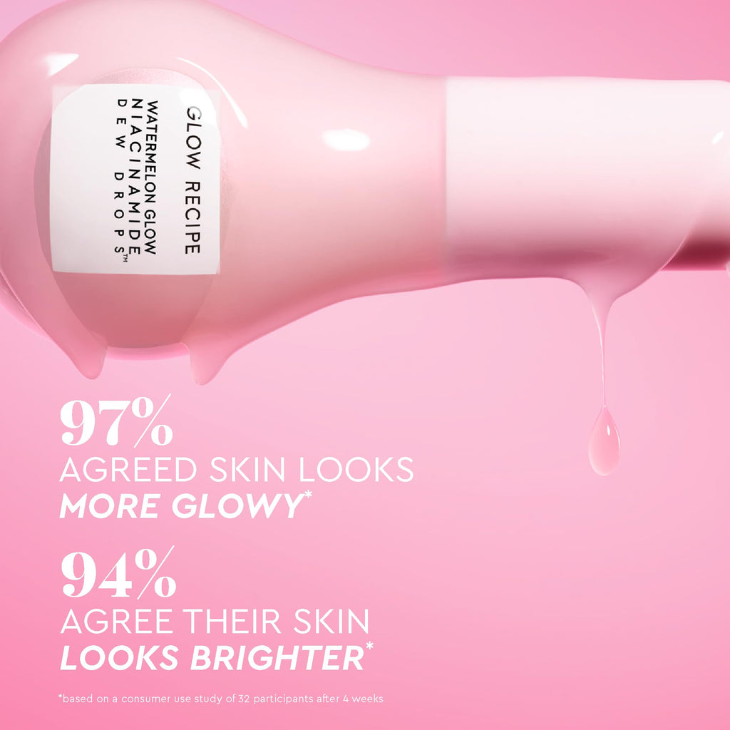 Buy now Glow Recipe Skin Care Set, Dew & Hues Must-Haves - Limited Edition Travel Size Gift Set with Niacinamide Dew Drops, Hue Drops Sun Glow & Rosy Glow (15ml Trio) at indiglob india