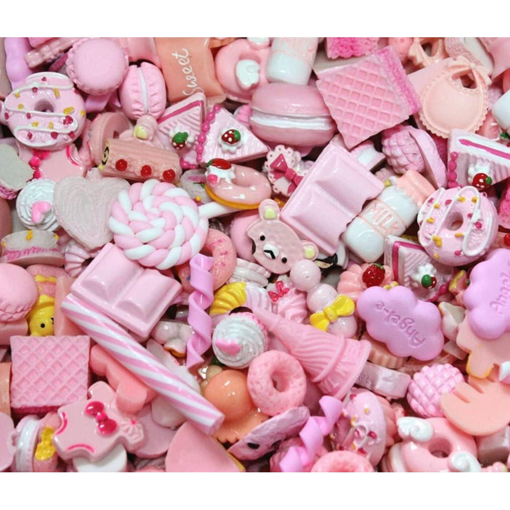 Buy now 50 Pcs Slime Charms Easter Set DIY Craft Mixed Making Resin Jewery Making Kit, Resin Flatback Slime Beads Making Supplies for DIY Scrapbooking Crafts (Pink) Pink at indiglob india