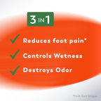 Odor-Eaters Max Comfort Gel Insoles, Foot Odor Eliminating Insert, 1 Pair