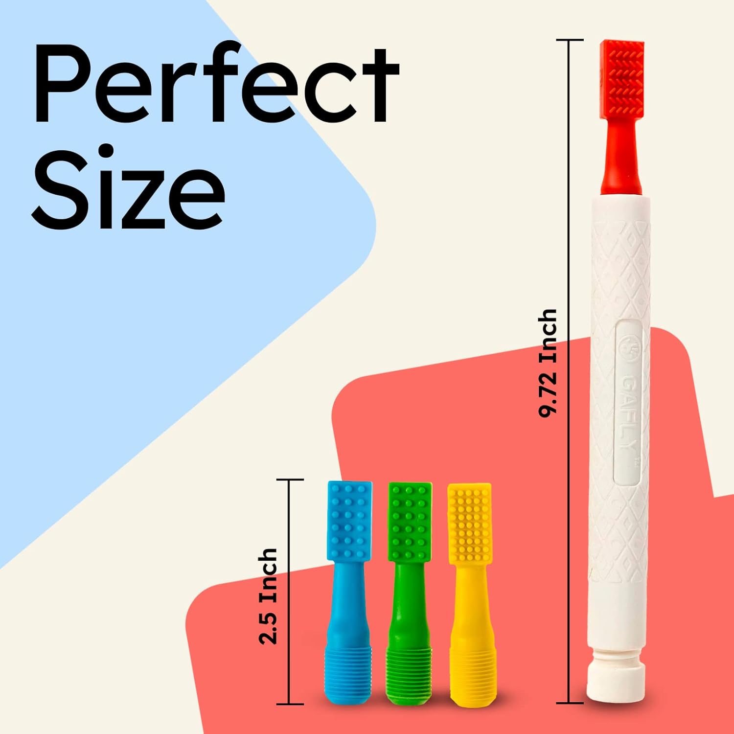 Buy now Gafly Therapens Oral Motor Therapy Tools Stimulate Speech and Feeding - Chewy Vibe Speech Therapy Toys Help Kids with Sensory Needs Chew & Relax - Oral Stimulator Kit Includes 4 Tips, Storage Pouch at indiglob india