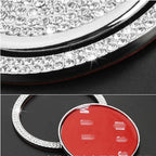 Buy now Pursuestar Silver Bling Accessories Gear Shift Knob Cover Decoration Cover Button Decal Trim at indiglob india