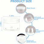 4 Pack 1 Oz (30ml) travel containers for creams Leak Proof with Labels