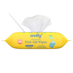 Welly First Aid Antiseptic Wipes 40ct | Sting-Free BZK Wipes for Cleaning Minor Cuts and Scrapes | 40 Count Pack