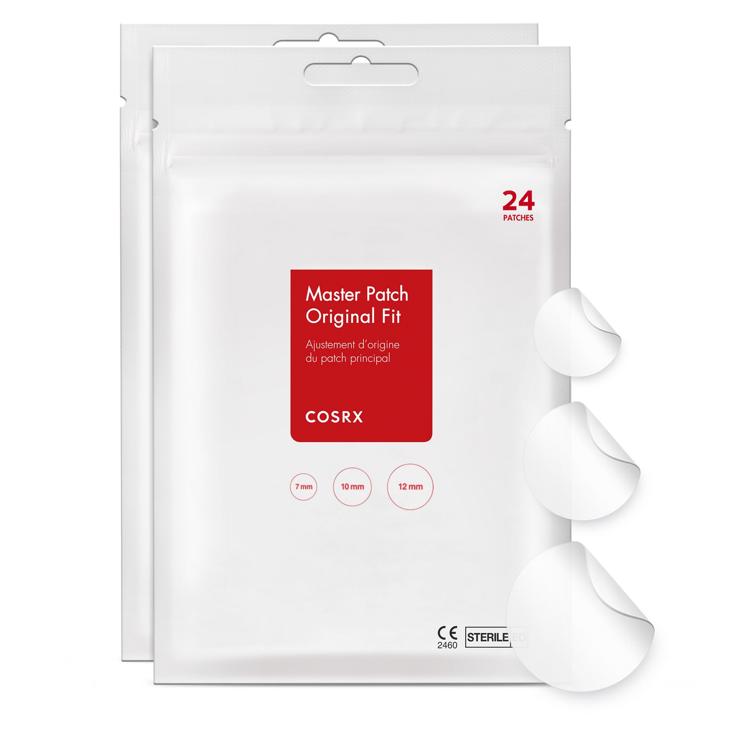 Buy now COSRX Acne Pimple Patch Absorbing Hydrocolloid Original 3 Size Patches for Blemishes and Zits Cover, Spot Stickers for Face and Body, Not Tested on Animals (72) at indiglob india