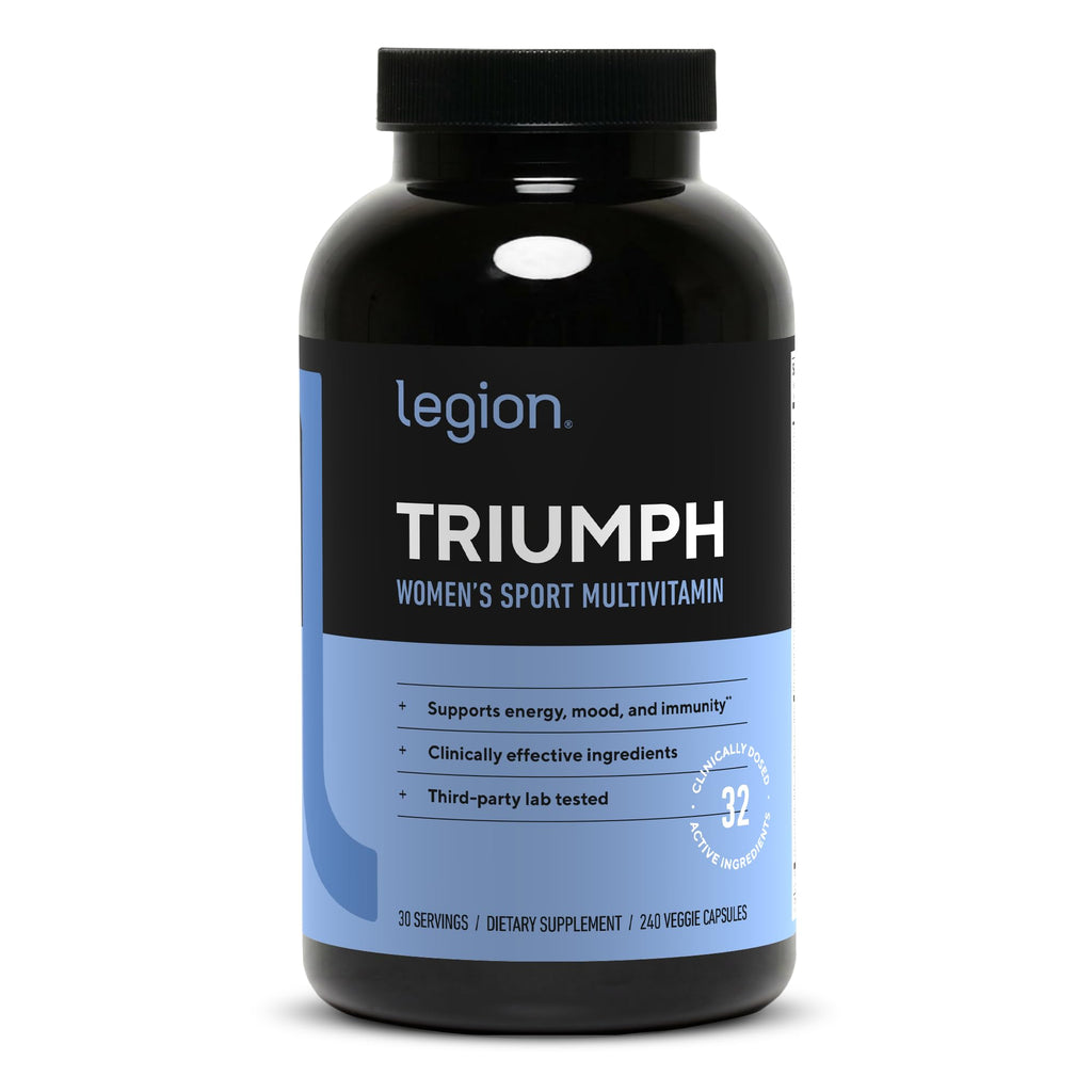 LEGION Triumph Men's Sport Vitamin - Complete Multivitamin for Men - Daily Vitamins for Men to Boost Health and Performance - Men's Multivitamin with 21 Vitamins & Minerals - 30 Servings