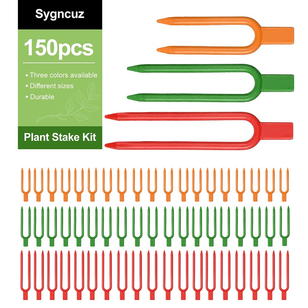 150 Pcs Reusable U-Shaped Plastic Garden pins Serve as Secure Anchor Clips for Plant cuttings, Effectively Supporting Strawberry Runners and Vines to Promote Rooting.