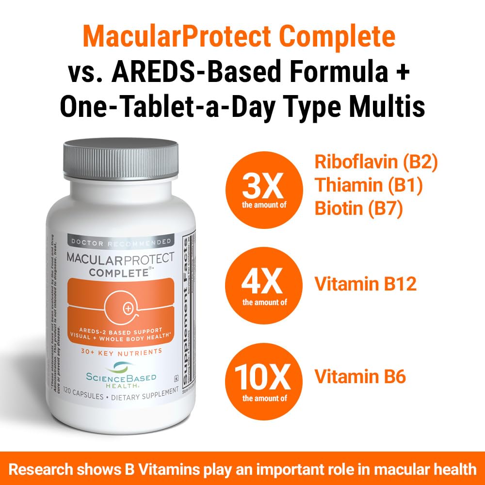 ScienceBased Health MacularProtect Complete AREDS 2 + Multivitamin, 120 Ct