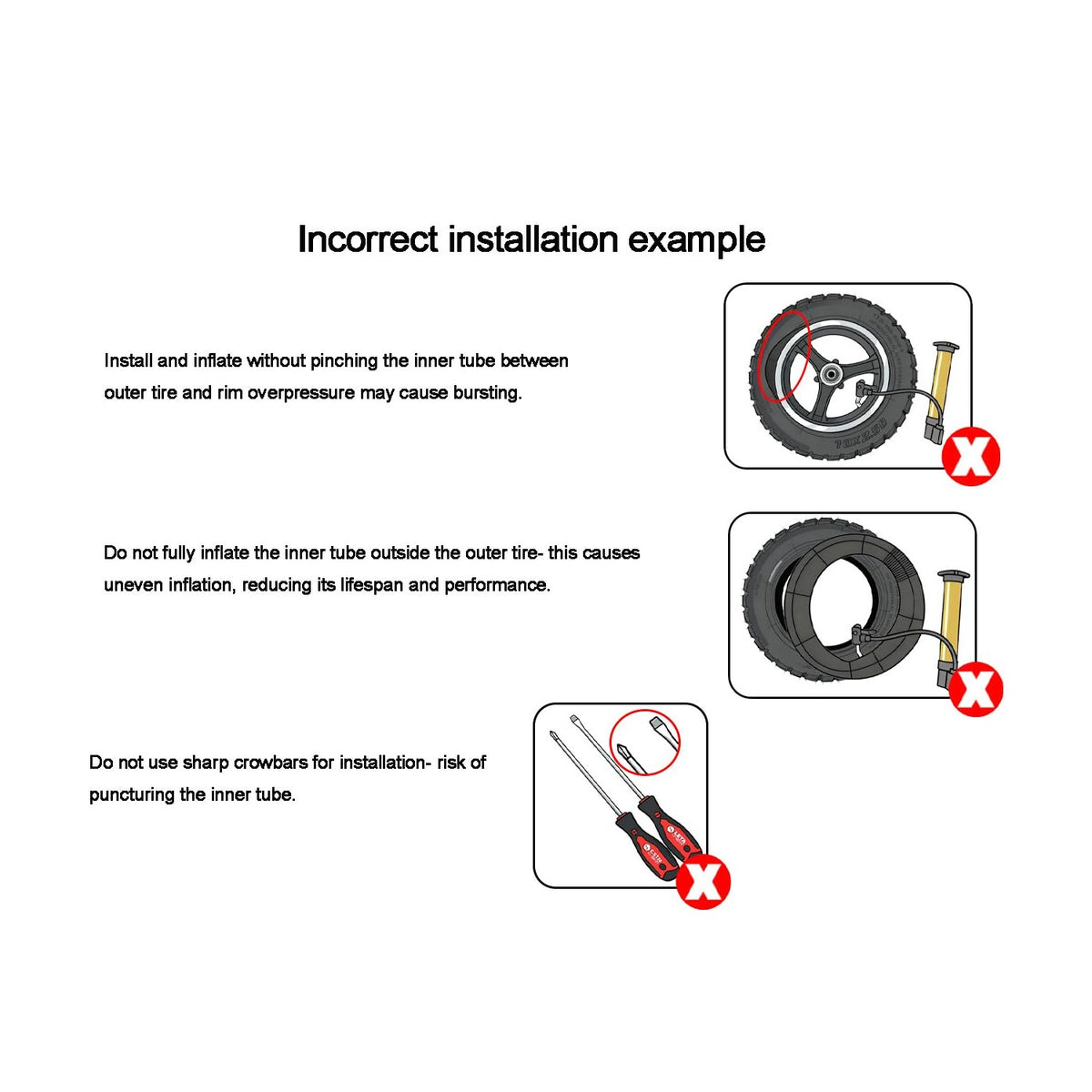 1-Pack 12.5" Scooter Inner Tube 12 1/2 x 2 1/4 Angled Valve Stem 12.5" x 2.25" Tube Compatible with 12.5X1.75 12.5 X 1.95 12.5 X 2.125 12.5 x 2.25 Most Bike and Scooter Tire Tube