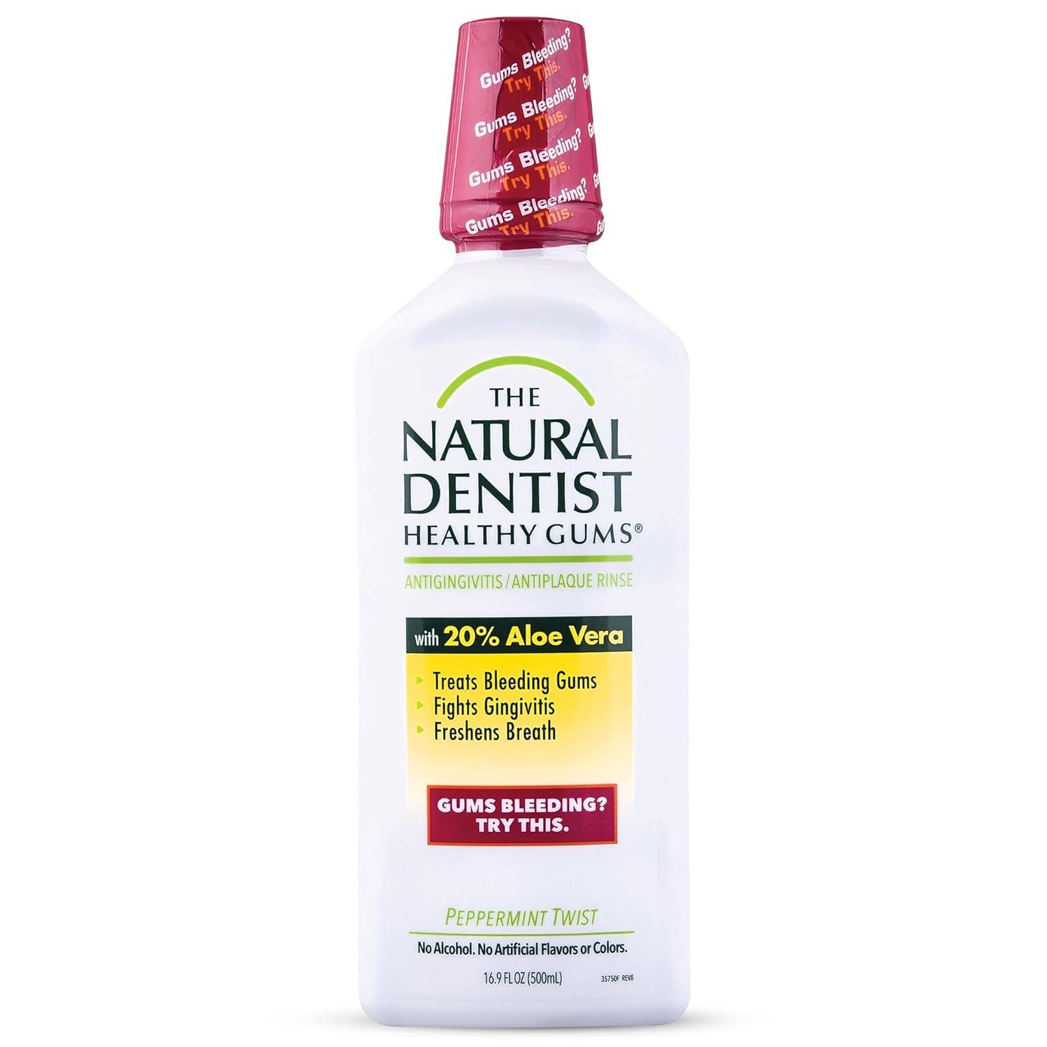 Buy now The Natural Dentist Healthy Gums Antigingivitis/Antiplaque Rinse, Adults 12 & Up, Gingivitis Mouthwash for Bleeding Gums, Safe for Chemo Patients, Aloe Vera, Alcohol-free, Three 16.9 fl oz bottles 16.9 Ounce (Pack of 1) Peppermint Twist Mouthwash at indiglob india