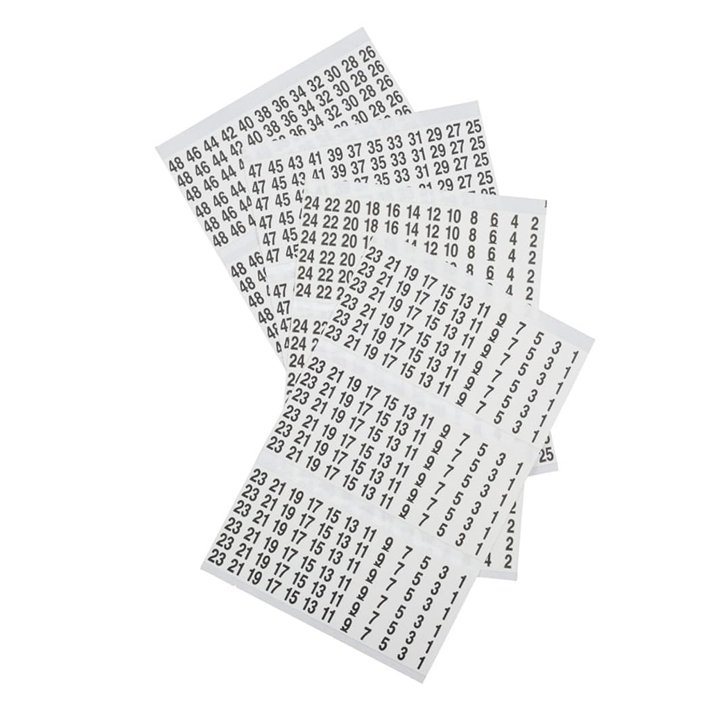 Buy now Klein Tools 56250 Wire Marker Book for Cable Management, Electric Panel Organization Wire Label Stickers, Numbered 1-48 at indiglob india