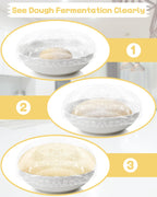 Plastic Bowl Covers for Sourdough Bread Proofing Large Disposable Elastic Food Wraps Fits 12-inch Bowls, Shower Caps for Banneton Bread Proofing Basket Plastic Food Wrap Can Covers 100 Pcs