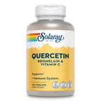 SOLARAY Quercetin Bromelain & Vitamin C (60 CT, 20 Serv) | Immune, Sinus & Antioxidant Support, Quercetin 500 mg, Vitamin C 1, 235 mg, 30 Servings, Vegan & Lab Verified