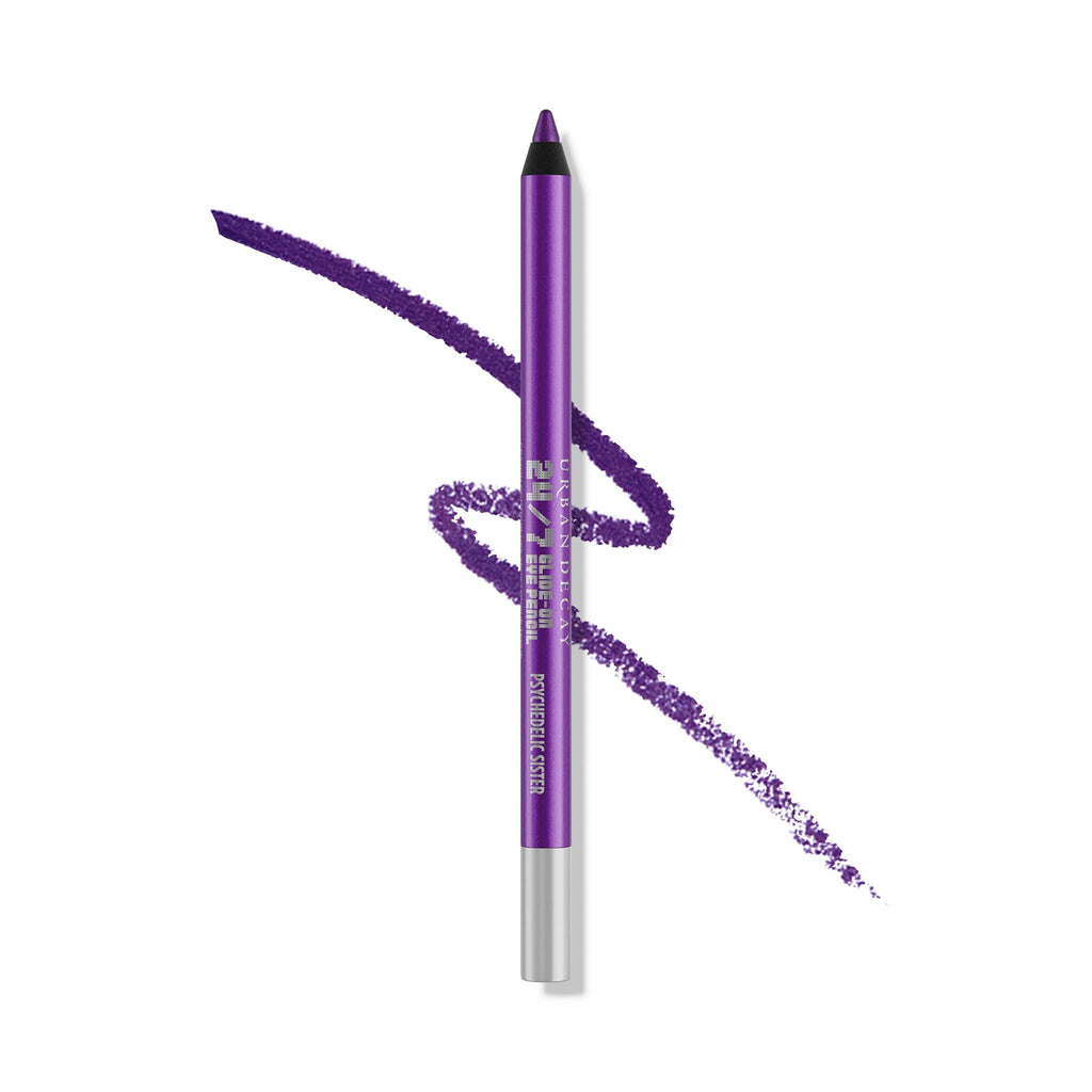 Buy now Urban Decay 24/7 Glide-On Waterproof Eyeliner Pencil - Smudge-Proof, Long-Lasting, Transfer-Proof, Up to 16HR Wear, Smooth No-Tug Formula, Hydrating Color Liner With Vitamin E & Jojoba Oil - 0.04 oz Psychedelic Sister (bright purple shimmer) at indiglob india