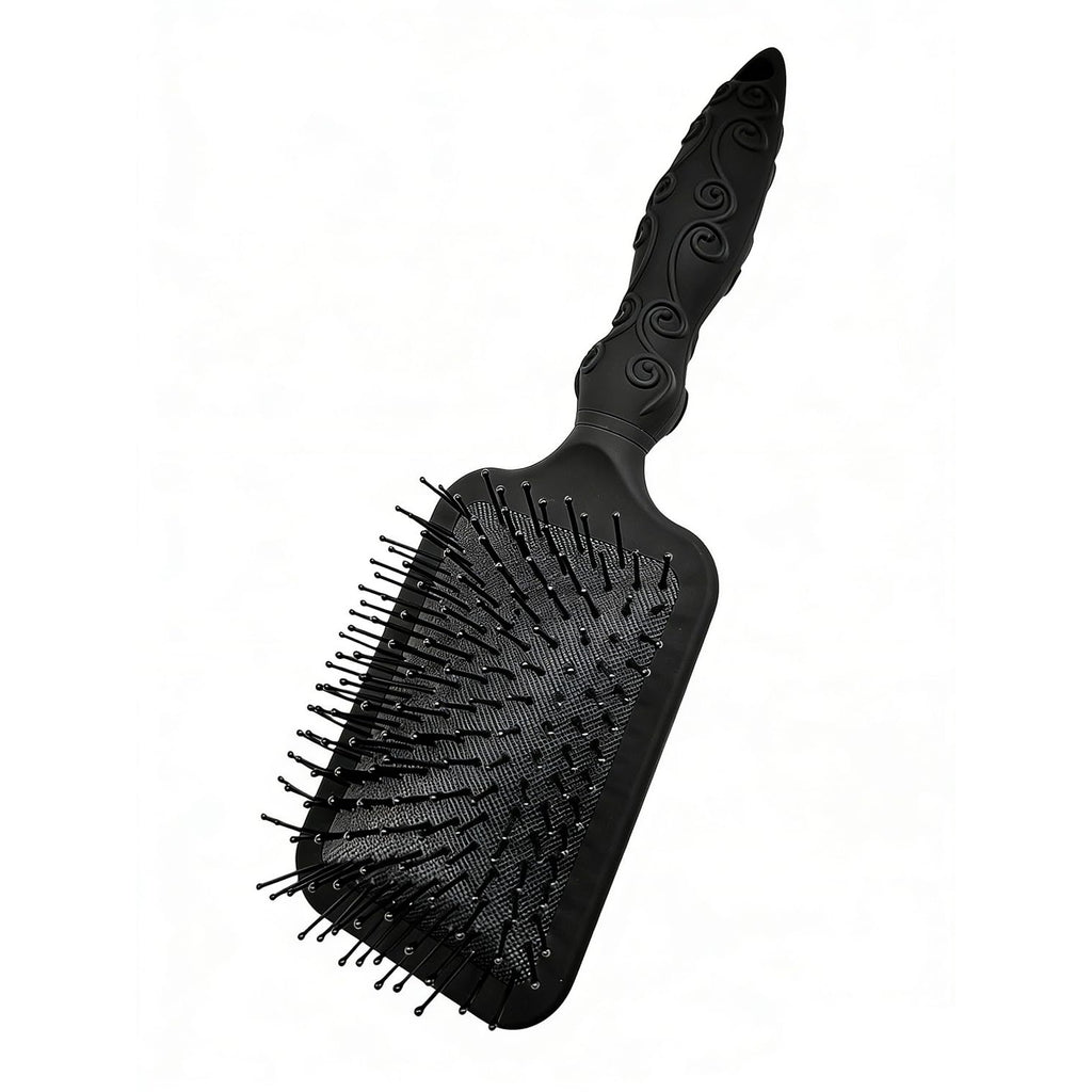 Amazon Basics Paddle Brush for Hair, Gentle Detangling, Wet or Dry Hair, Tangle-Free with Flexible Bristles