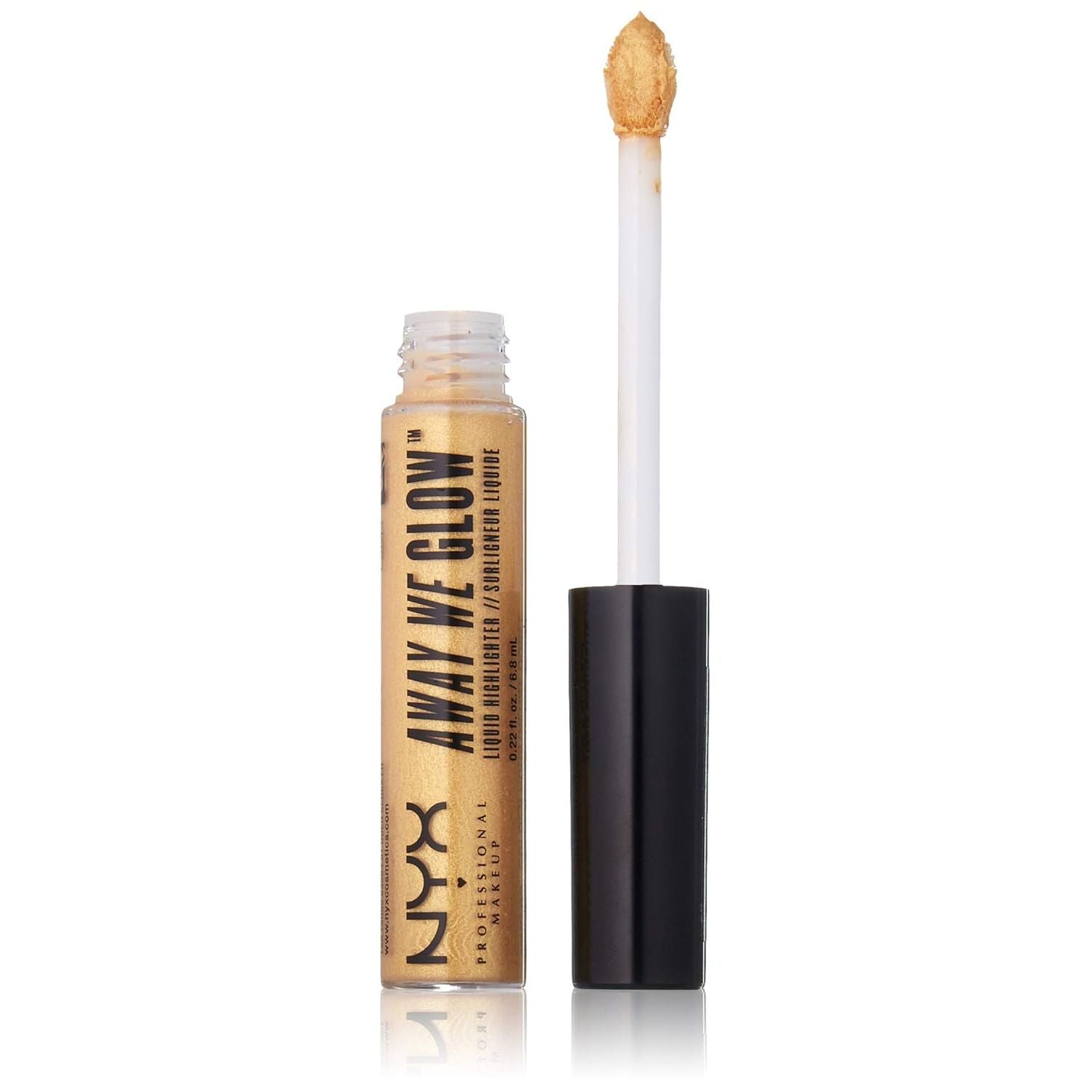Buy now NYX Professional Makeup Away We Glow Liquid Highlighter, Liquid Prism, 0.22 Fluid Ounce 0.22 Fl Oz (Pack of 1) Golden Hour at indiglob india