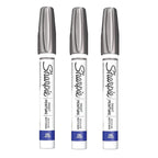 Buy now Sharpie Oil-Based Paint Marker, Medium Point, Metallic Silver Ink, Pack of 3 at indiglob india