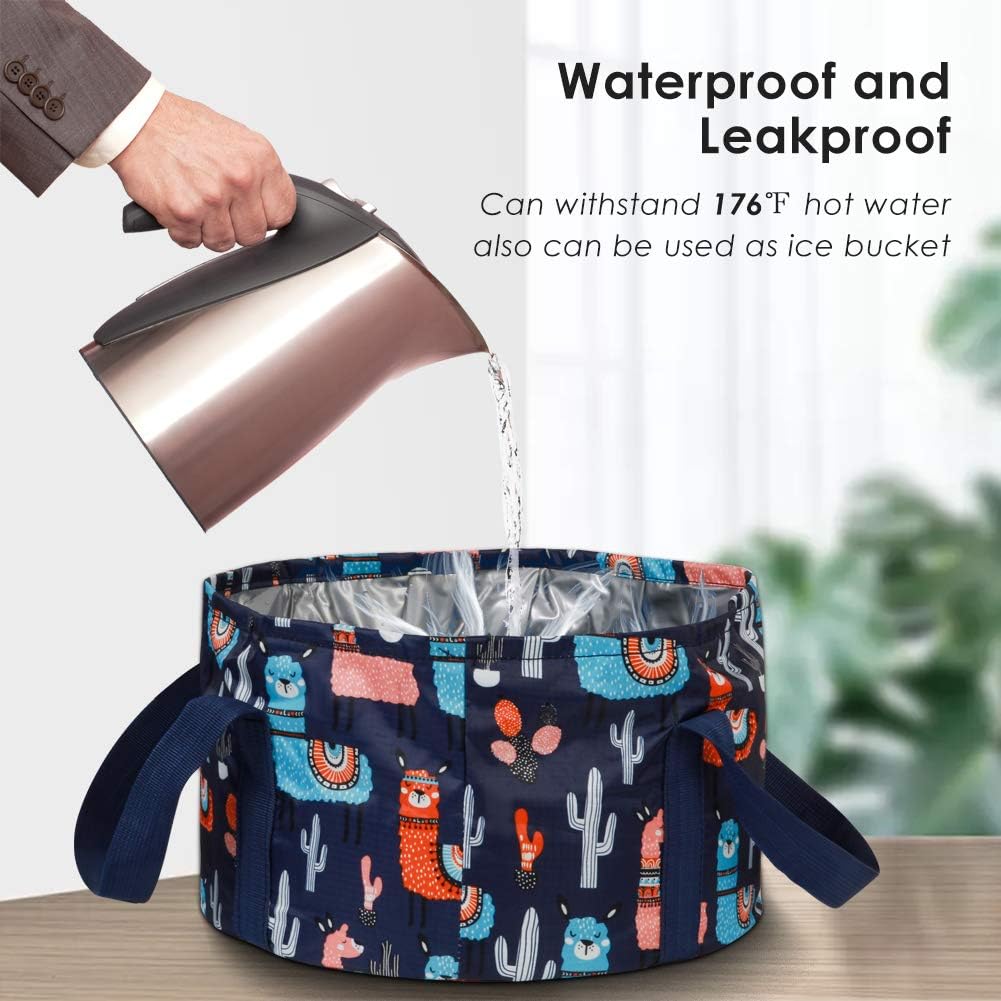 Buy now Collapsible Foot Bath Basin for Soaking Feet, Portable Foot Bath Tub Bag with Handles, for Adults and Kids, Pedicure Foot Spa Bucket for Outdoor Washing Camping Travel at indiglob india
