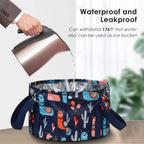 Buy now Collapsible Foot Bath Basin for Soaking Feet, Portable Foot Bath Tub Bag with Handles, for Adults and Kids, Pedicure Foot Spa Bucket for Outdoor Washing Camping Travel at indiglob india