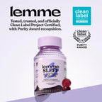 Lemme Sleep Gummies with 5mg Melatonin, 30-Day Supply | 5 mg Melatonin, Elderberry, Magnesium, L-Theanine, Chamomile, Lavender, Drug-Free Sleep Aid, Gluten & Gelatin Free, Non GMO