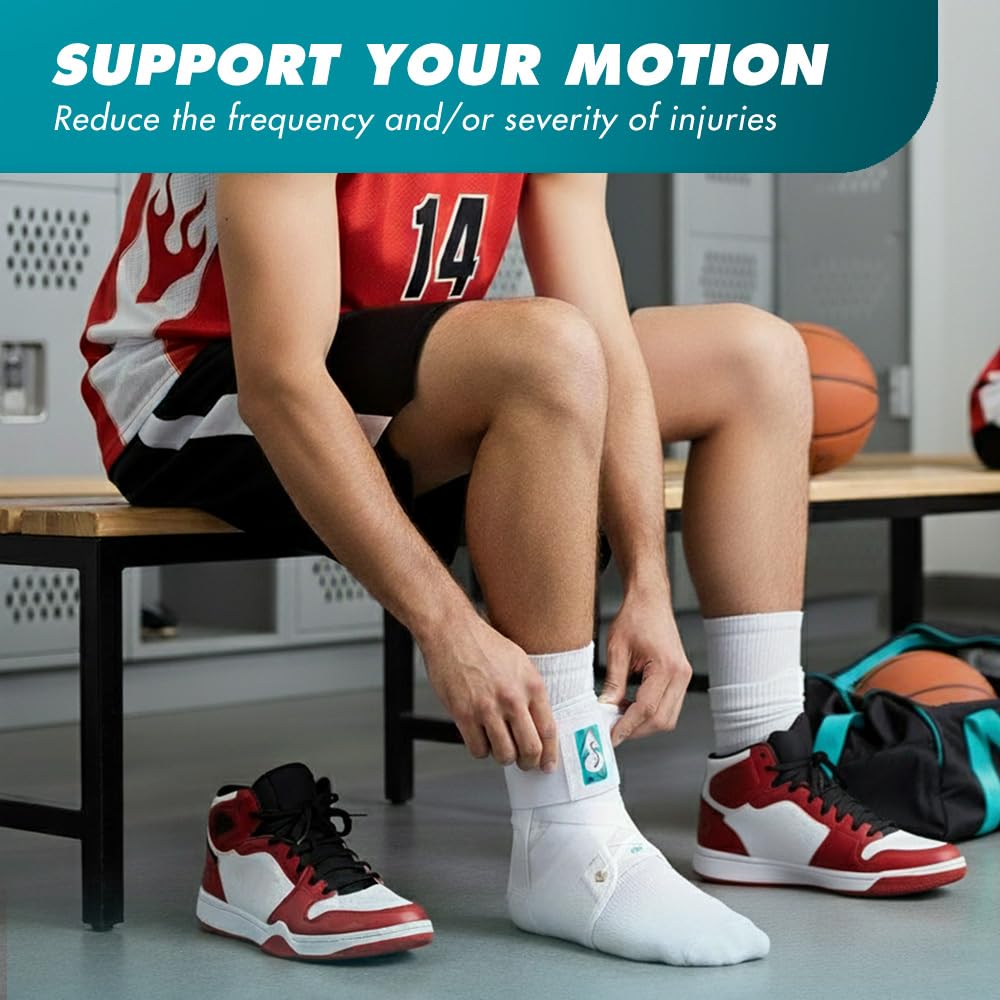 Buy now Med Spec ASO Ankle Stabilizer (Small, White) â€“ Ankle Brace for Sprained Ankle and Peroneal Tendonitis, Orthopedic Ankle Support for Men, Women, Adults, Teens and Kids, Sports Injury Recovery, 264002 at indiglob india