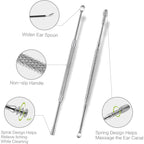 Buy now 4 Pack Ear Pick with Light, Ear Cleaner Ear Wax Removal Tool Kit for Kids and Adults, Ear Picks Digger & Tweezers & Spiral Spring Ear Spoon Set with Storage Box (Rose Gold) at indiglob india