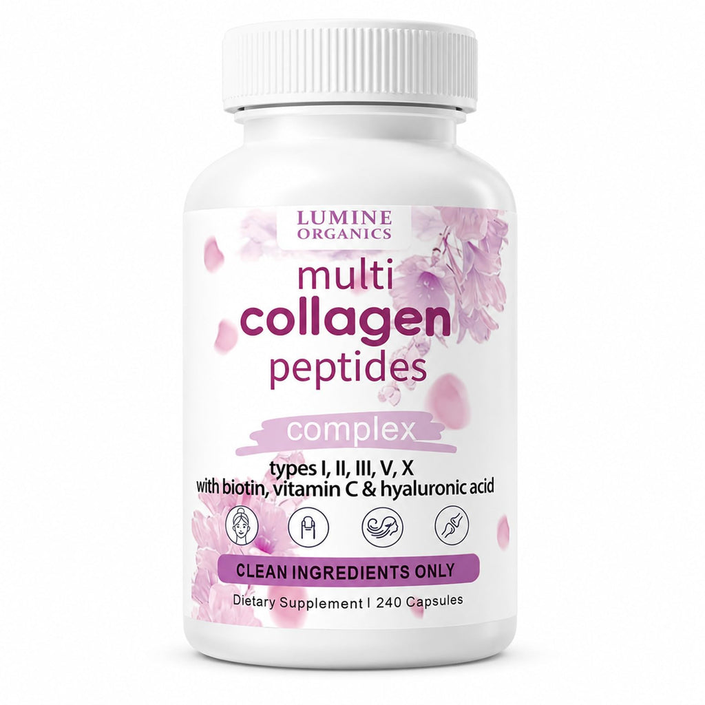 Collagen, Collagen Peptides Capsules,Non-GMO,Vegan-Friendly,240 Capsules