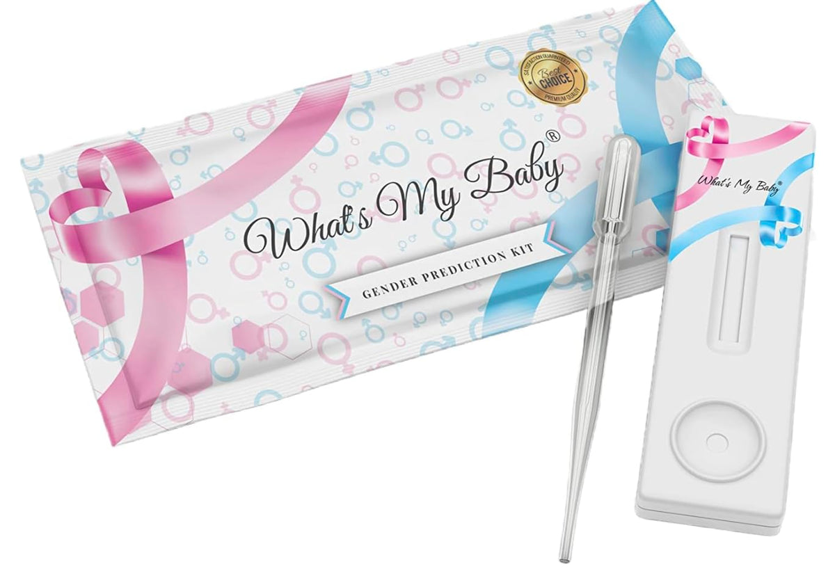Whats My Baby® Early Gender Test - Reveal if Your Baby is a Girl or Boy from 5 Weeks - Instant Results - Gender Reveal Early Pregnancy Prediction Test Kit