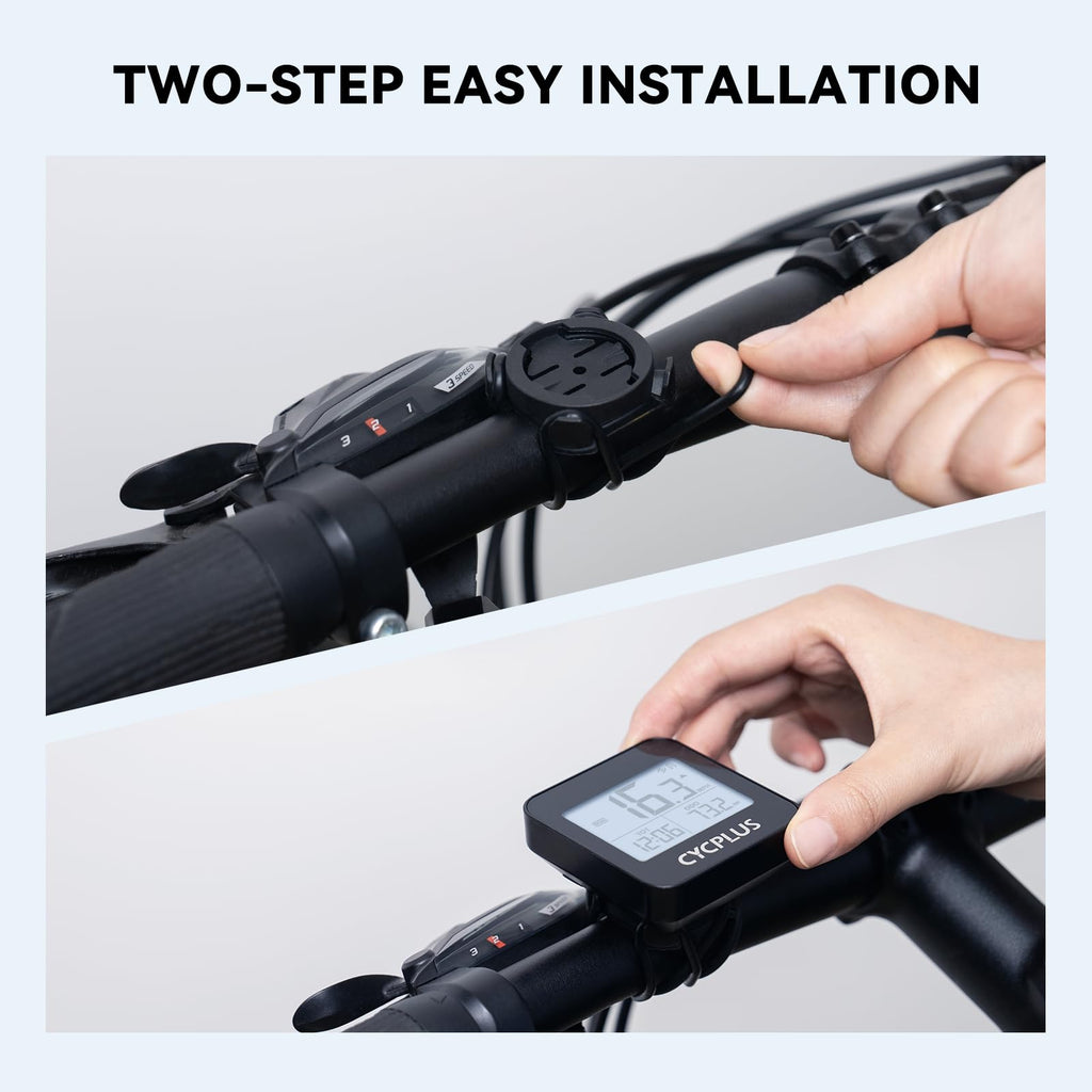 CYCPLUS Wireless GPS Bike Computer G1, 70g, 2.0" Screen, IPX6, 1200mAh