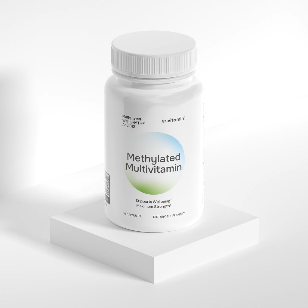 envitamin Methylated Multivitamin Multimineral Complex with L Methylfolate, Methylated B12, 5-MTHF, Inositol, and Lycopene
