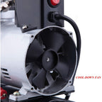 Timbertech Upgraded Airbrush Single-Piston Oil-free Mini Compressor ABPST08 with Cooling Fan, 3L Tank, Regulator, Moisture trap for Hobby, Body Tattoo, Model Painting, Automotive Graphic, Make-up