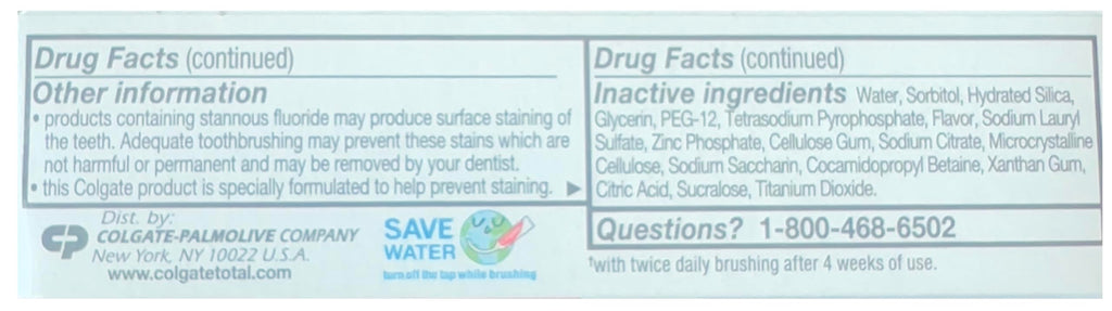 Colgate Total Toothpaste, Clean Mint, Travel Size 0.88 oz (24.9g) Pack of 12
