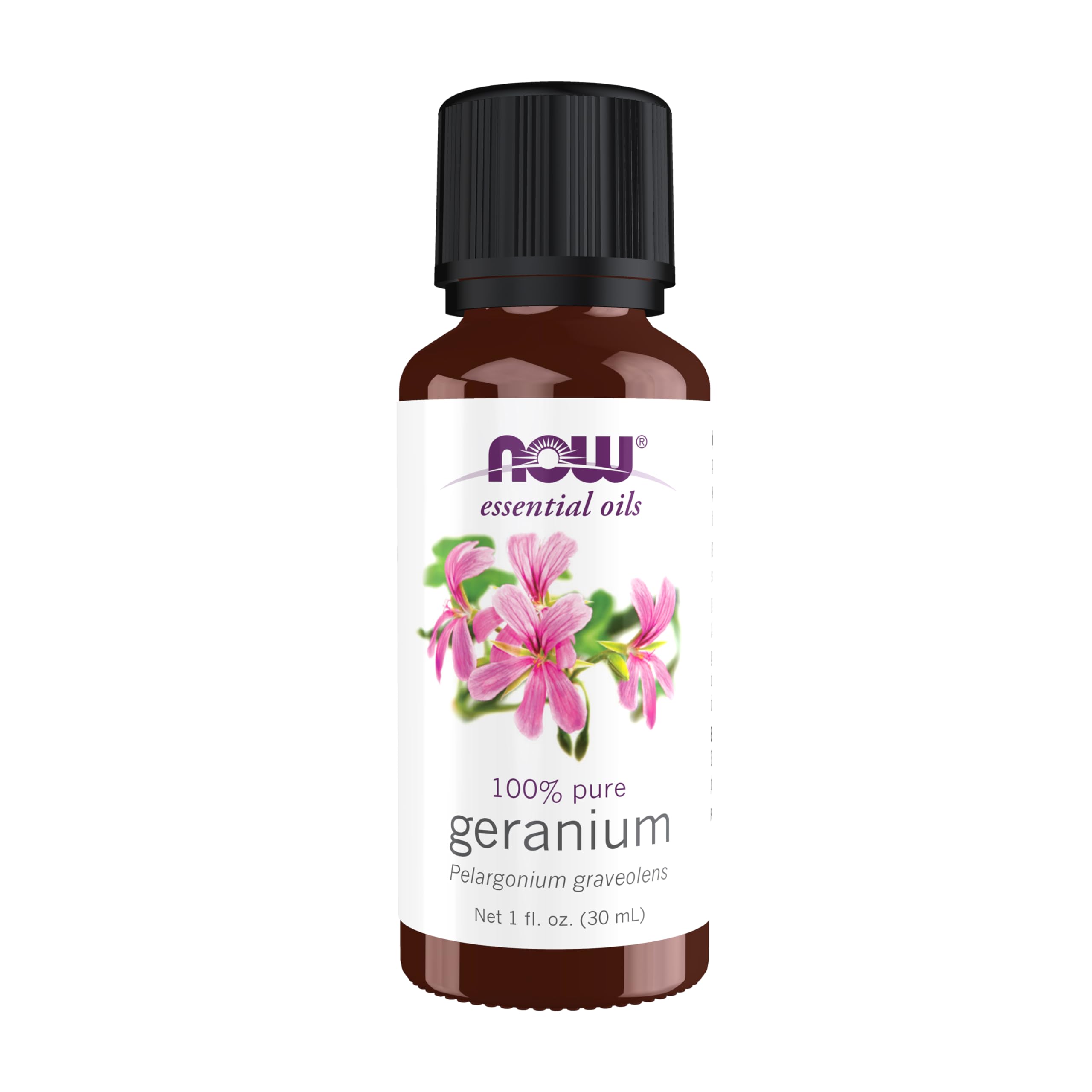 Buy now NOW Essential Oils, Geranium Oil, Soothing Aromatherapy Scent, Steam Distilled, 100% Pure, Vegan, Child Resistant Cap, 1-Ounce at indiglob india