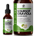 Soursop Graviola Liquid Drop for Cell Support & Regeneration, Immune System and Gut Health Support, Pure Soursop Bitters Liquid, High Absorption, Sugar/Gluten Free, Natural Flavor, 1 Fl Oz