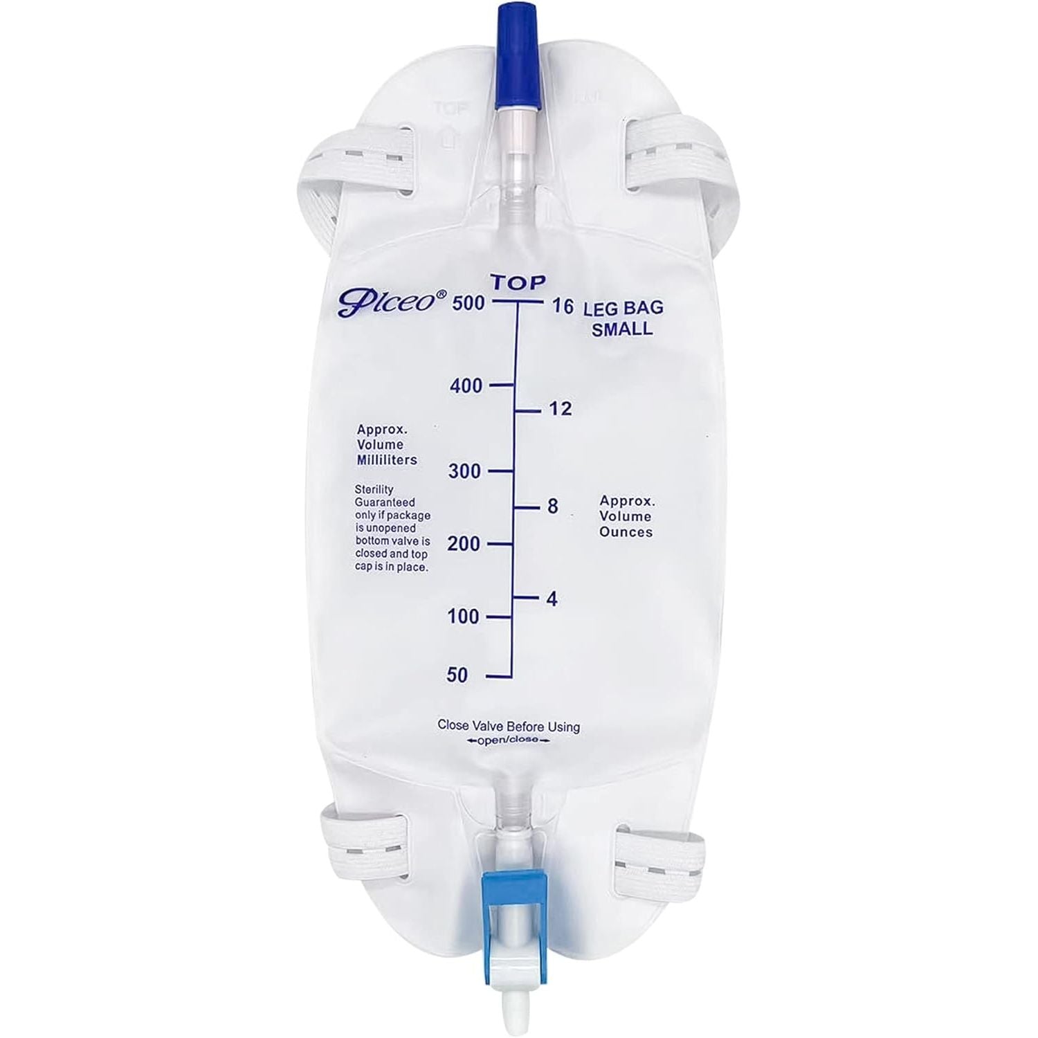 Buy now Easy-Tap Leg Bag Urinary Drainage Bag, 1000ml, Anti-Reflux Valve, Cloth Straps, Easy Flip Drain (Pack of 3) 500ml at indiglob india