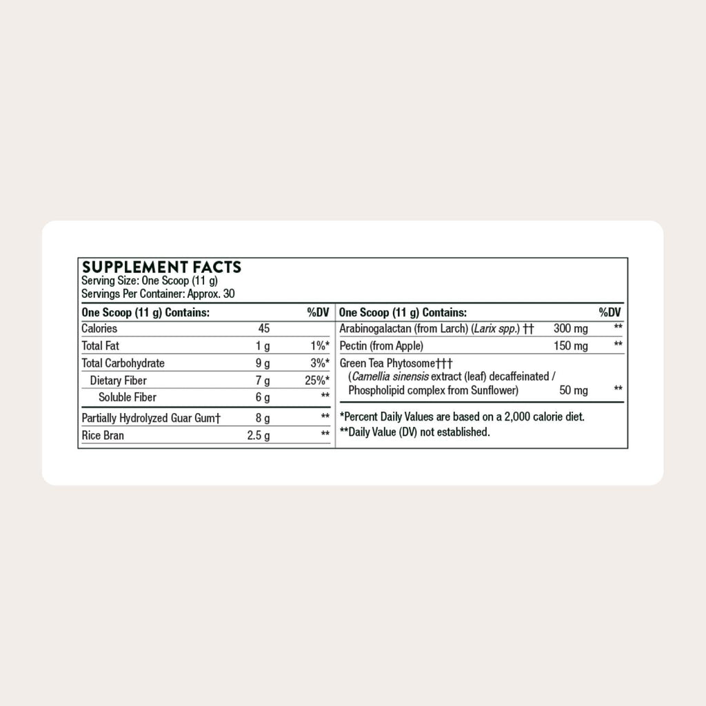 THORNE FiberMend, Prebiotic Fiber Powder with Antioxidants, 30 Servings | Supports Optimal Digestive Function, Regularity & Occasional Constipation Relief*, Flavorless, NSF Contents Certified