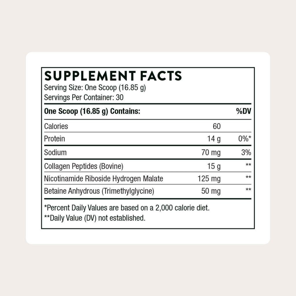 THORNE Collagen Fit, Grass-Fed Collagen Peptides with NR, 30 Servings | Supports Joint, Muscle, Bone & Skin Health, Nicotinamide Riboside (NR) for NAD+ Support*, Unflavored, NSF Certified for Sport