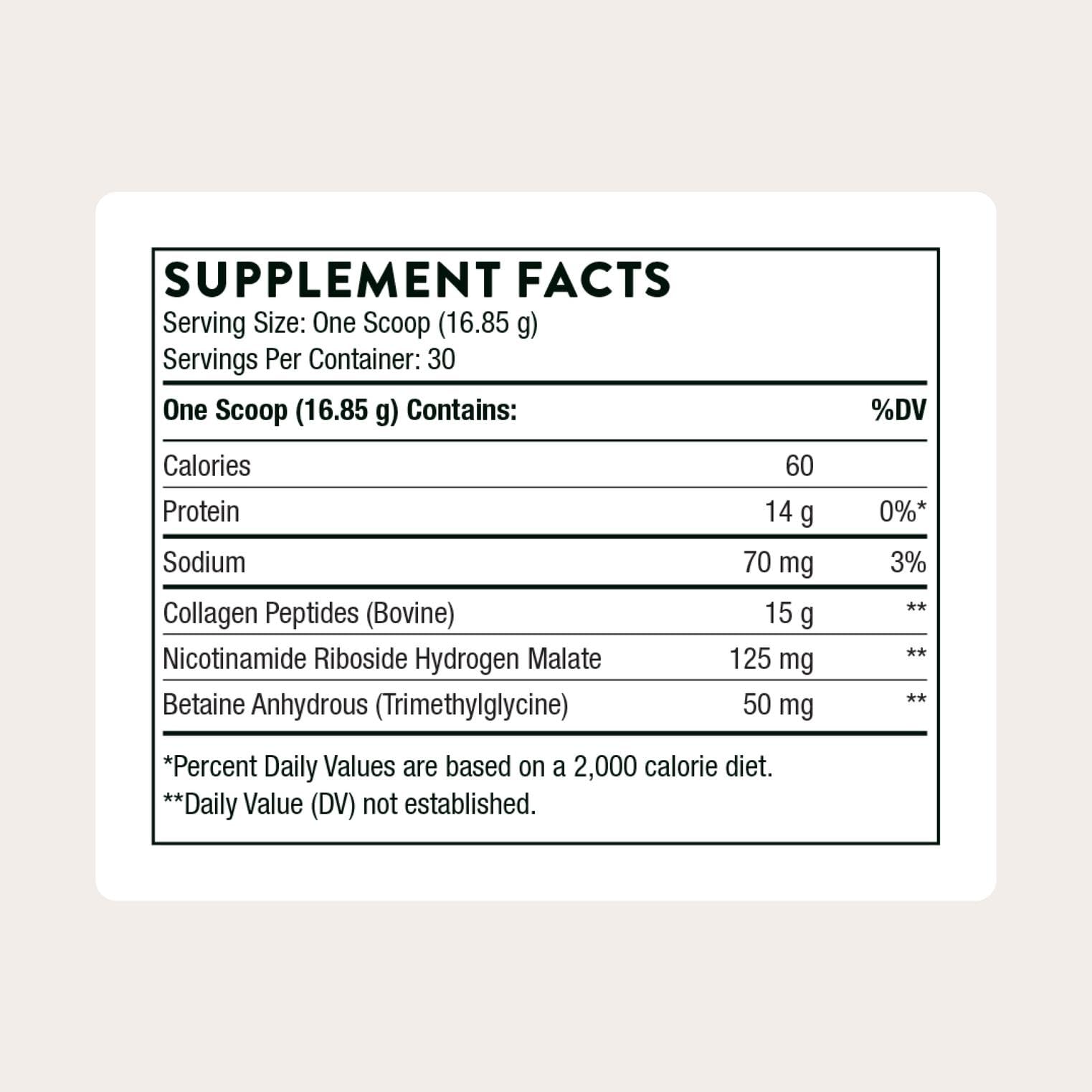 THORNE Collagen Fit, Grass-Fed Collagen Peptides with NR, 30 Servings | Supports Joint, Muscle, Bone & Skin Health, Nicotinamide Riboside (NR) for NAD+ Support*, Unflavored, NSF Certified for Sport