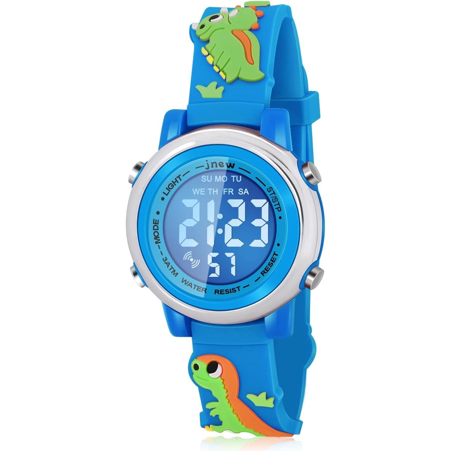 Buy now Kids Watches with Waterproof Alarm - Dinosaur Gifts for Boys Girls Age 3-10 Blue at indiglob india